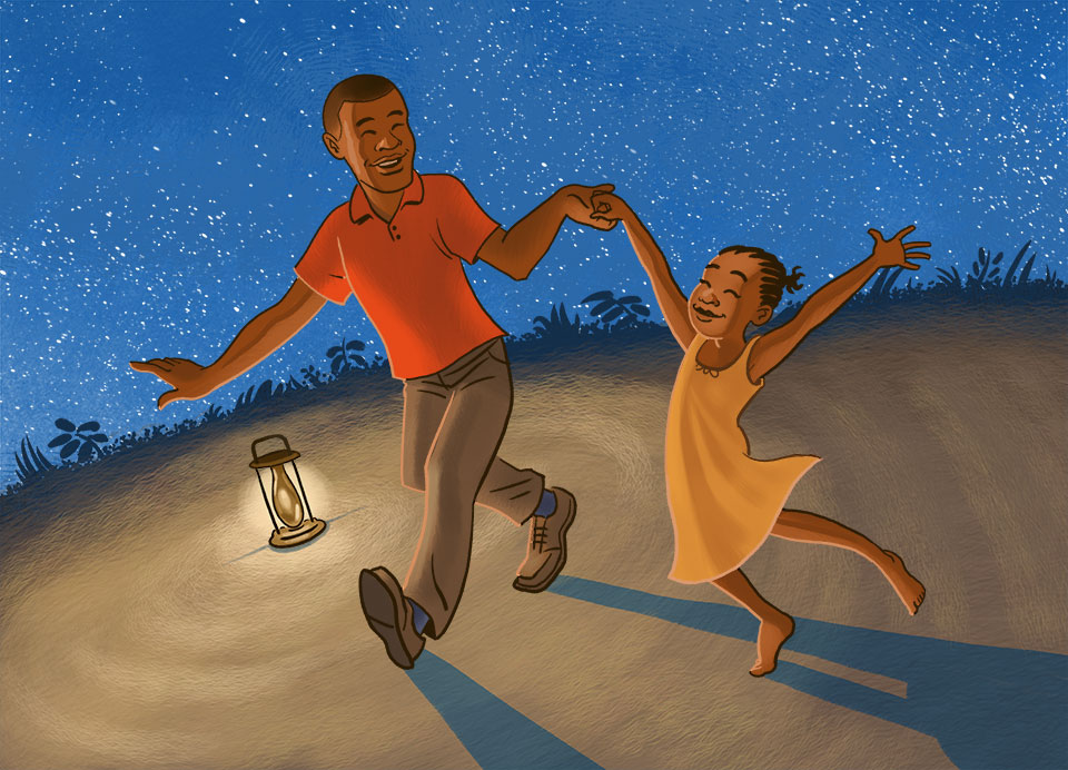  “That’s right.” He put the lantern on the ground. He began walking around it. “Come and dance with me.” Asatu danced around him as he walked. “I am Earth. What are you?” he asked. 